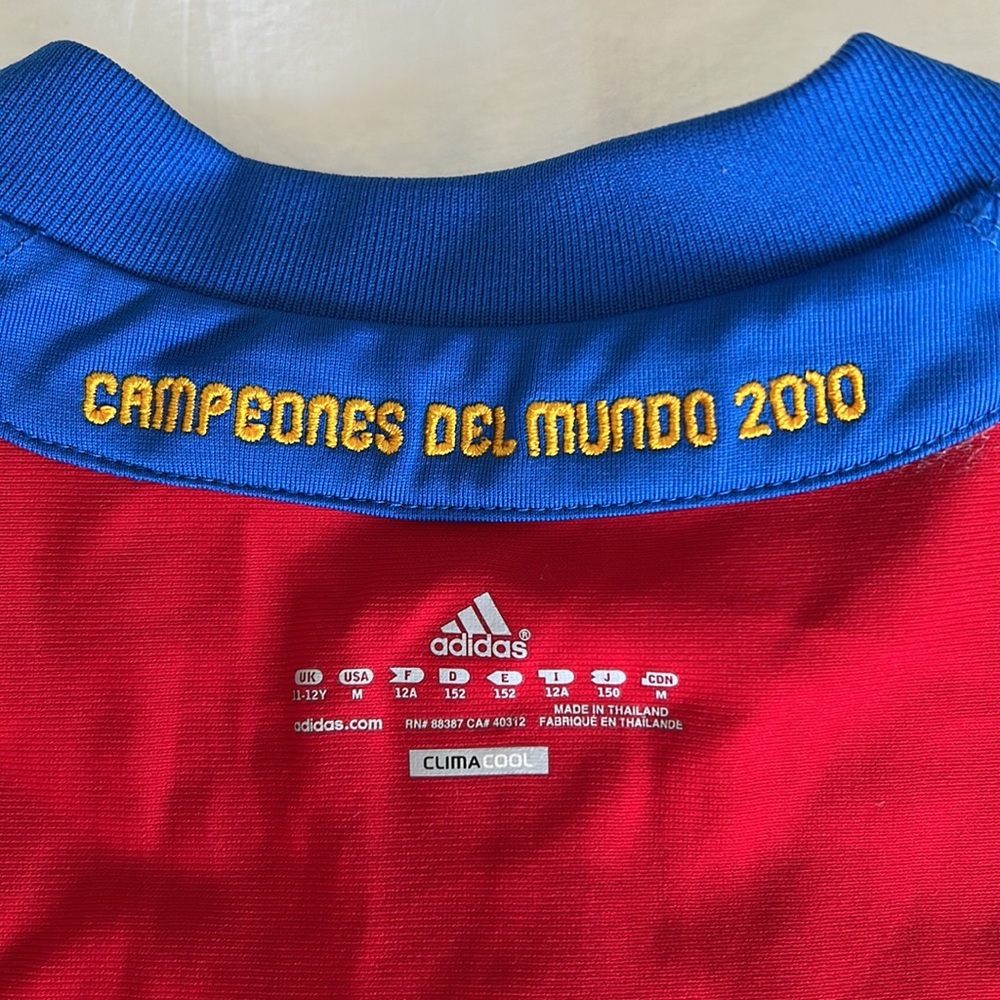 🌟🌟RARE🌟🌟 2010 FIFA WORLD CHAMPIONS Official David Villa Soccer Jersey - Picture 8 of 10
